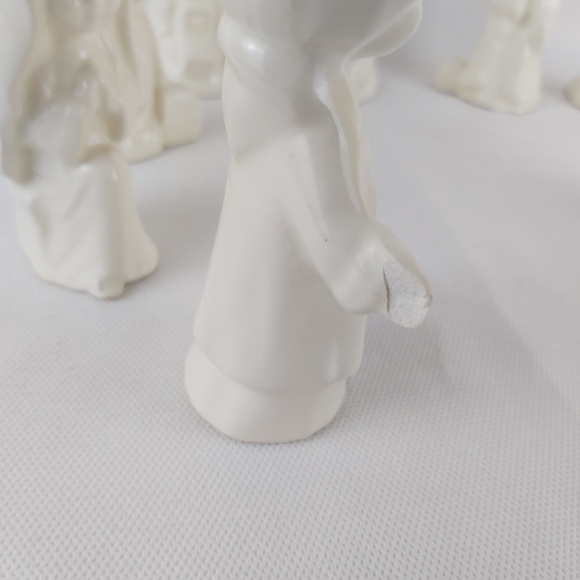 VINTAGE handmade ceramic Nativity set 12 pieces - Picture 13 of 13